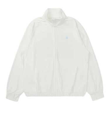 ハーレー（HURLEY）ラッシュガード PHANTOM クルーシブ ロゴ フルジップ ジャケット 長袖 WSRG261009-WHT