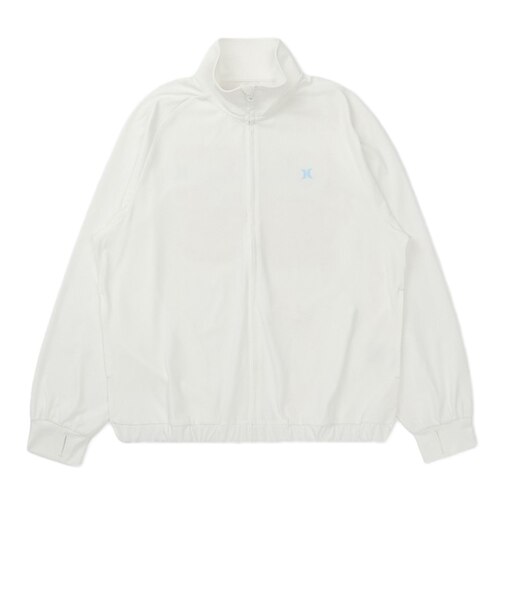 ハーレー（HURLEY）ラッシュガード PHANTOM クルーシブ ロゴ フルジップ ジャケット 長袖 WSRG261009-WHT