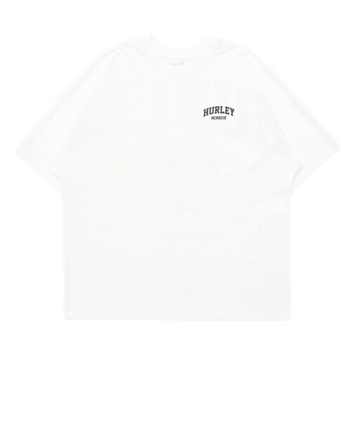 ハーレー（HURLEY）ラッシュガード PHANTOM バック アーチ オーバーサイズ 半袖Tシャツ MUSS251035-WHT
