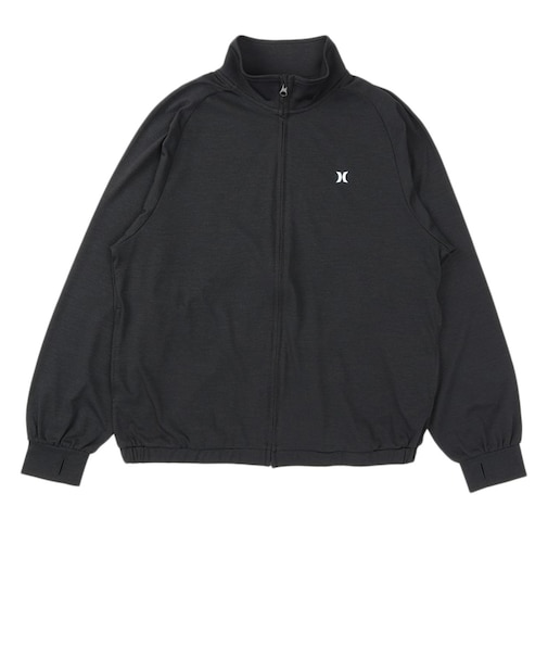 ハーレー（HURLEY）ラッシュガード PHANTOM クルーシブ ロゴ フルジップ ジャケット 長袖 WSRG261009-BLK