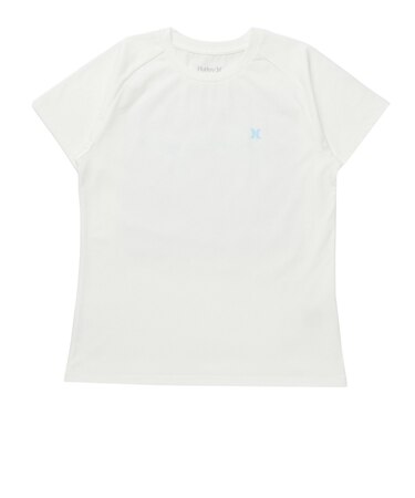 ハーレー（HURLEY）ラッシュガード 半袖 ファントム クルーシブ ロゴ WSRG261006-WHT