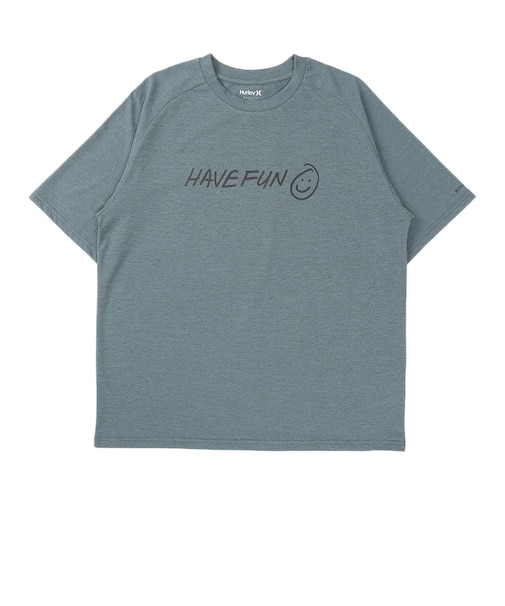ハーレー（HURLEY）ラッシュガード 半袖 ファントム ハブファン オーバーサイズ Tシャツ MUSS251028-PRB