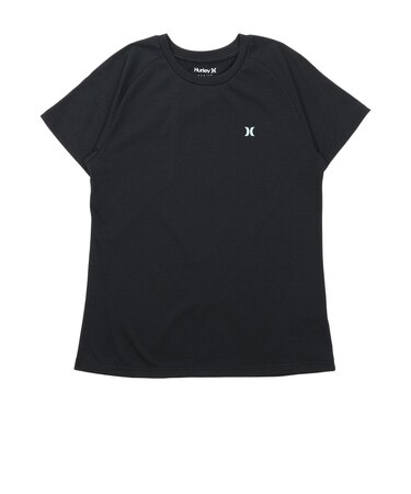 ハーレー（HURLEY）ラッシュガード 半袖 ファントム クルーシブ ロゴ WSRG261006-BLK