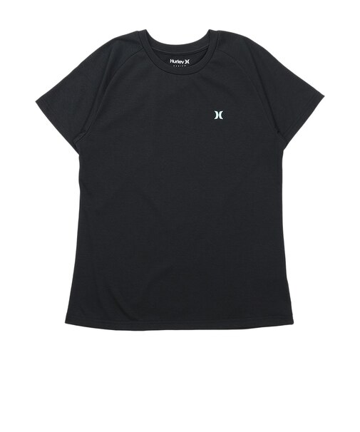 ハーレー（HURLEY）ラッシュガード 半袖 ファントム クルーシブ ロゴ WSRG261006-BLK