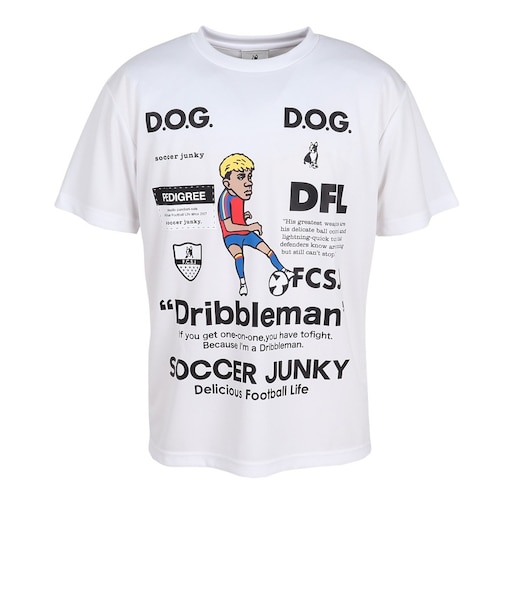 サッカージャンキー（soccer junky）サッカーウェア ドリブルマン+9 半袖Tシャツ JR26F05-01