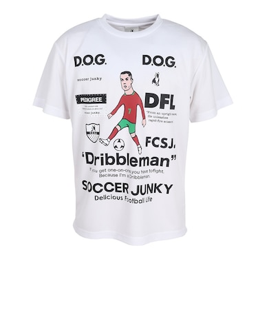 サッカージャンキー（soccer junky）サッカーウェア ドリブルマン+8 半袖Tシャツ JR26F04-01