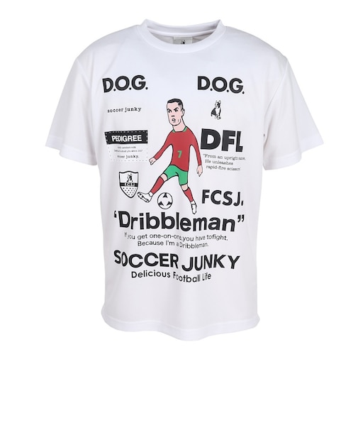 サッカージャンキー（soccer junky）サッカーウェア ドリブルマン+8 半袖Tシャツ JR26F04-01