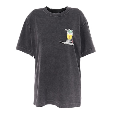 ゴースローキャラバン（GOSLOWCARAVAN）RAY綿 猫と麦酒 半袖Tシャツ 麦酒風呂 362617 BLK