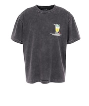 ゴースローキャラバン(GOSLOWCARAVAN)RAY綿 猫と麦酒 半袖Tシャツ 麦酒風呂 362617 BLK
