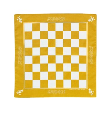 チェッカーズ バンダナ G6SA-257-YELLOW ORANGE