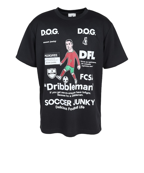 サッカージャンキー（soccer junky）サッカーウェア ドリブルマン+8 半袖Tシャツ JR26F04-02