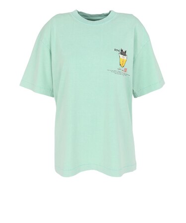 ゴースローキャラバン（GOSLOWCARAVAN）RAY綿 猫と麦酒 半袖Tシャツ 麦酒風呂 362617 MNT