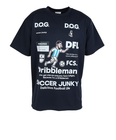 サッカージャンキー（soccer junky）サッカーウェア ドリブルマン+11 半袖Tシャツ JR26F07-21