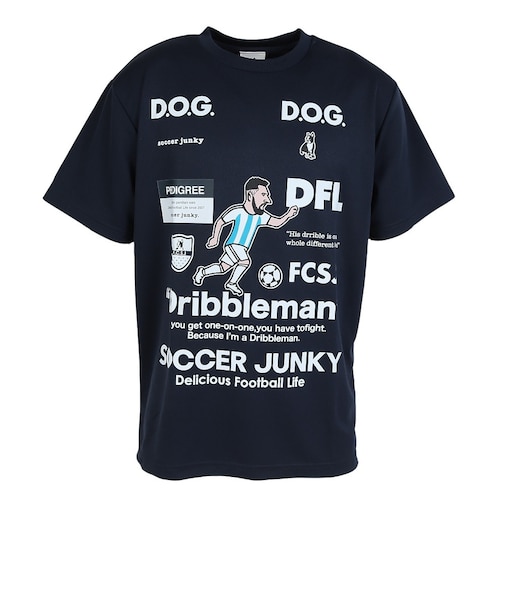 サッカージャンキー（soccer junky）サッカーウェア ドリブルマン+11 半袖Tシャツ JR26F07-21