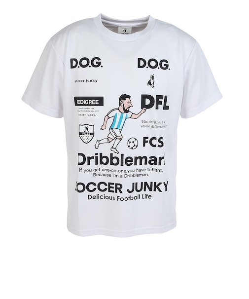 サッカージャンキー（soccer junky）サッカーウェア ドリブルマン+11 半袖Tシャツ JR26F07-01