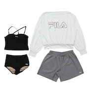 フィラ（FILA）プルオーバー タンキニ4点セット 水陸両用 326603-WT