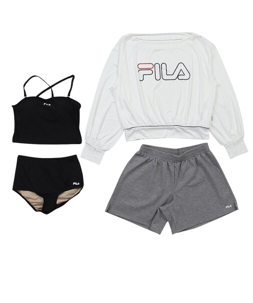 フィラ（FILA）プルオーバー タンキニ4点セット 水陸両用 326603-WT
