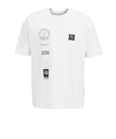 オーシャンパシフィック（Ocean Pacific）水陸両用 ラッシュガード ナイロンストレッチ ロゴ 半袖Tシャツ グラフィック 516467WT