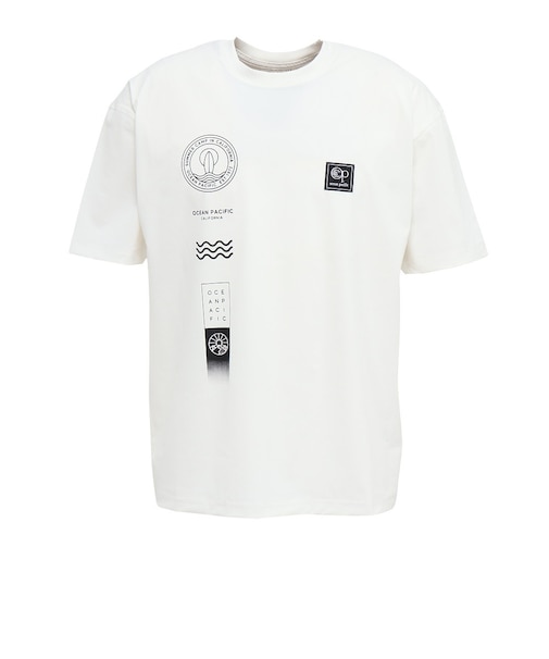 オーシャンパシフィック（Ocean Pacific）水陸両用 ラッシュガード ナイロンストレッチ ロゴ 半袖Tシャツ グラフィック 516467WT