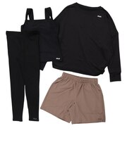 フィラ（FILA）水着 水陸両用 レギンス付き 4点セット 326606-BK