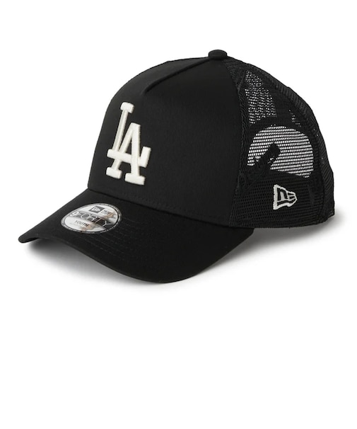 ニューエラ（NEW ERA）キッズ メッシュキャップ Youth 9FORTY A-Frame トラッカー ロサンゼルス・ドジャース MLB Embroide…