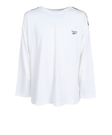 リーボック（REEBOK）ジュニア 冷感クロスメッシュ 長袖ラッシュガード 126226 WT