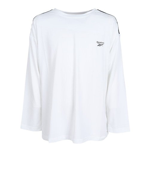 リーボック（REEBOK）ジュニア 冷感クロスメッシュ 長袖ラッシュガード 126226 WT
