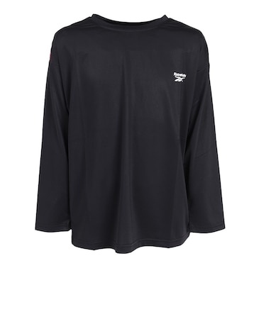 リーボック（REEBOK）ジュニア 冷感クロスメッシュ 長袖ラッシュガード 126226 BK