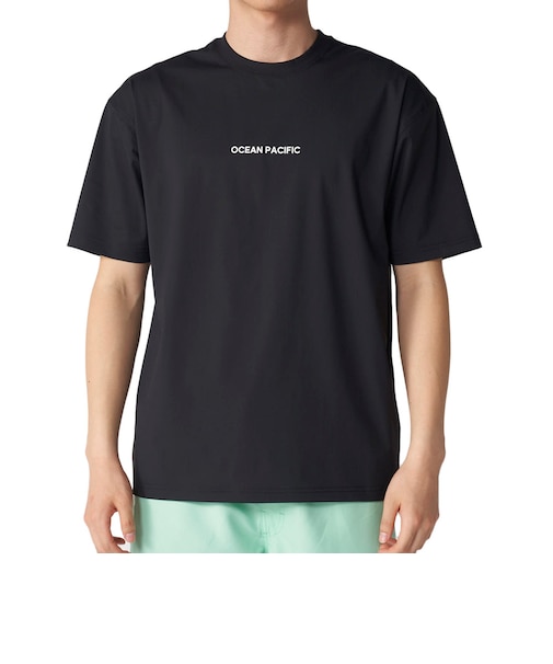 オーシャンパシフィック（Ocean Pacific）ラッシュガード 水陸両用 ワンポイントロゴ半袖Tシャツ 516466BK