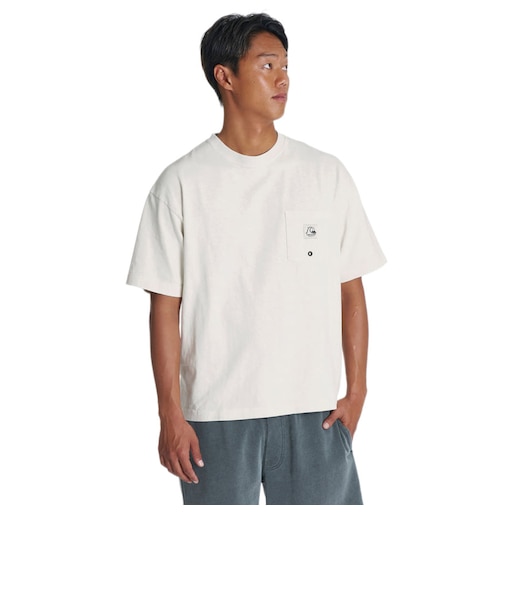 クイックシルバー（Quiksilver）DNA BUBBLE POCKET ST 半袖ワンポイントTシャツ ルーズフィット 26SU QST262016 IVY