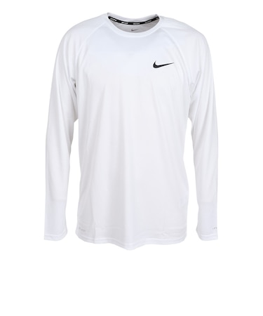 ナイキ（NIKE）ラッシュガード エッセンシャル ソリッド ロングスリーブ 長袖 ハイドロガード NESSA587-N100