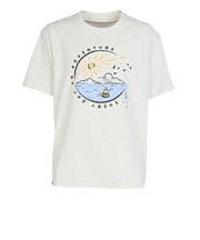 フットマーク(FOOTMARK)ラッシュガード キッズ 水陸両用 ナチュラル 半袖プリントTシャツ WATER 3100503-01