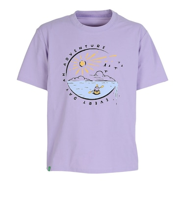 フットマーク（FOOTMARK）ラッシュガード キッズ 水陸両用 ナチュラル 半袖プリントTシャツ WATER 3100503-24