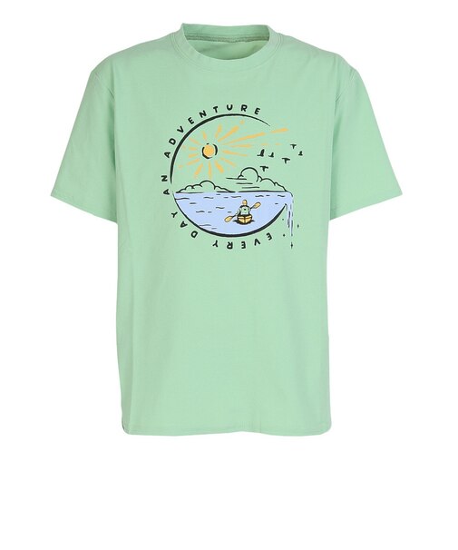 フットマーク（FOOTMARK）ラッシュガード キッズ 水陸両用 ナチュラル 半袖プリントTシャツ WATER 3100503-1309