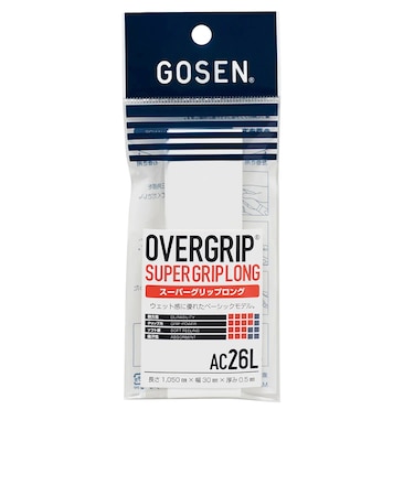 ゴーセン（GOSEN）テニスグリップテープ スーパーグリップロング AC26LW