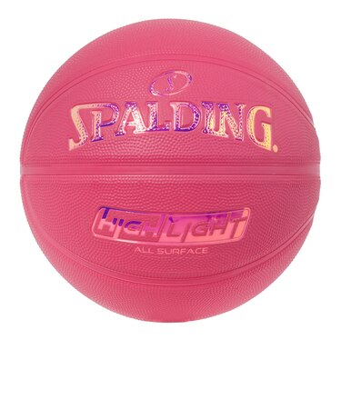 スポルディング（SPALDING）バスケットボール 5号球 ハイライト カラーラッシュ ピンク 85-385J