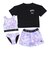 ラスティ（RUSTY）水着 キッズ 裾ドロストニコちゃんラッシュTシャツ付き 4点セット 966801PPL