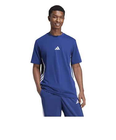 アディダス（adidas）エッセンシャルズ スリーストライプス シングルジャージー半袖Tシャツ KTF02-JE6399