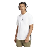 アディダス(adidas)エッセンシャルズ スリーストライプス シングルジャージー半袖Tシャツ KTF02-JE6388
