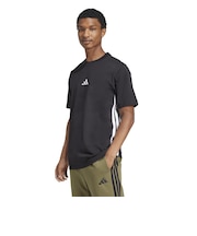 アディダス（adidas）エッセンシャルズ スリーストライプス シングルジャージー半袖Tシャツ KTF02-JD1906