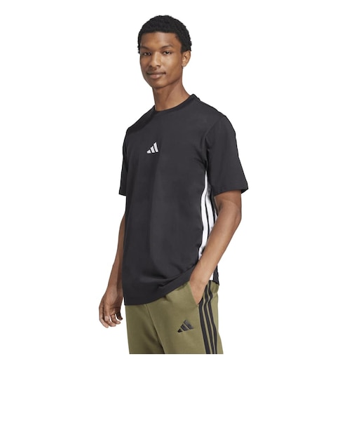 アディダス（adidas）エッセンシャルズ スリーストライプス シングルジャージー半袖Tシャツ KTF02-JD1906