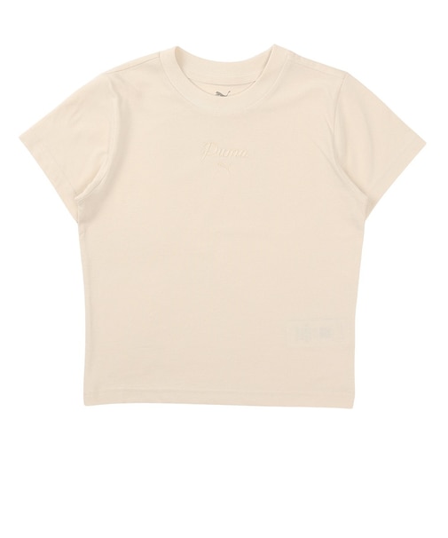 プーマ（PUMA）ガールズ ESS SCRIPT 半袖Tシャツ G 694261 87 OWHT