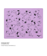 ミズノ（MIZUNO）スイムタオル 水泳 タオル PEANUTS 紫 34×44cm N2JYD33268 セームタオル スヌーピー 抗菌