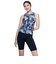 ナイキ（NIKE）フィットネス水着 レディース 水泳 FA26シーズン プリント ジップ セパレーツ 黒 M-3Lサイズ 2993174-0009 上下セット