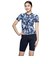 ナイキ（NIKE）フィットネス水着 レディース 水泳 FA26シーズン プリント 半袖 セパレーツ 黒 M-3Lサイズ 2993175-0009 上下セット …