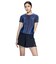 ナイキ（NIKE）フィットネス水着 レディース 水泳 半袖 ジップ セパレーツ 紺 M-LLサイズ 2993171-0381 上下セット フレアシルエット