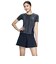 ナイキ（NIKE）フィットネス水着 レディース 水泳 半袖 ジップ セパレーツ 黒 M-3Lサイズ 2993171-0009 上下セット フレアシルエット