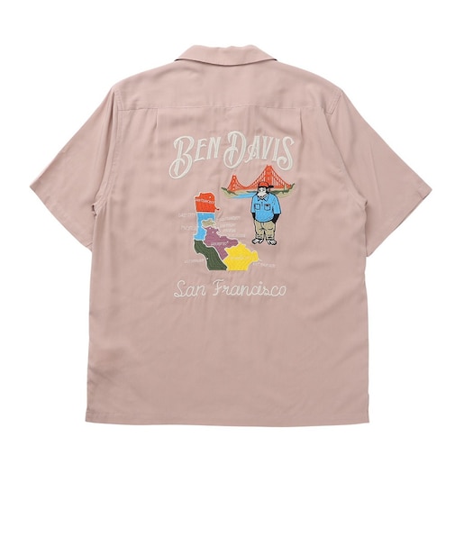 ベンデイビス（BEN DAVIS）スーベニアEMB 半袖シャツ 26580029-PNK