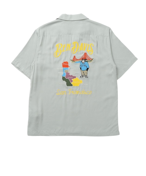 ベンデイビス（BEN DAVIS）スーベニアEMB 半袖シャツ 26580029-GRN
