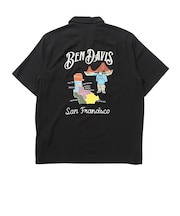 ベンデイビス（BEN DAVIS）スーベニアEMB 半袖シャツ 26580029-BLK